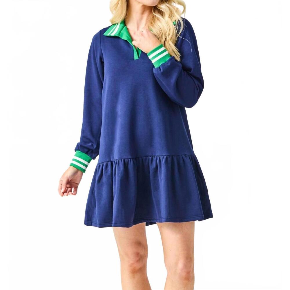 NEW MARY SQUARE allison dress in navy